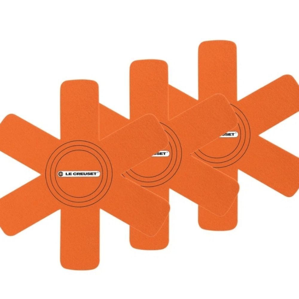 Le Creuset Set Of 3 Felt Pan Protectors
